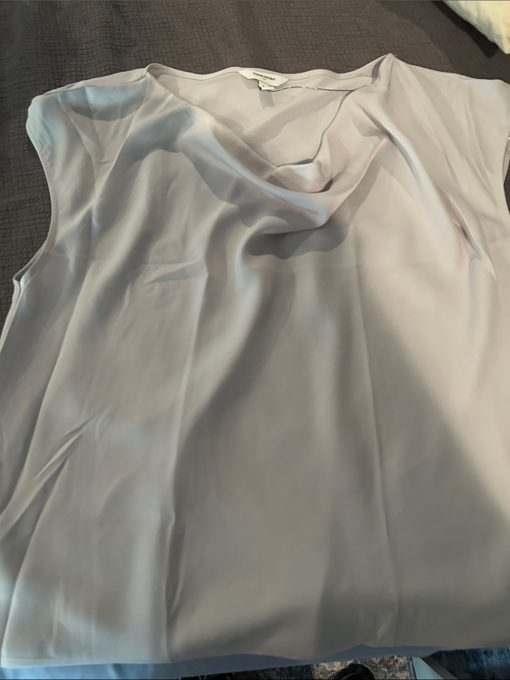 Banana Republic Pale Pink Cowl Neck Sleeveless Blouse